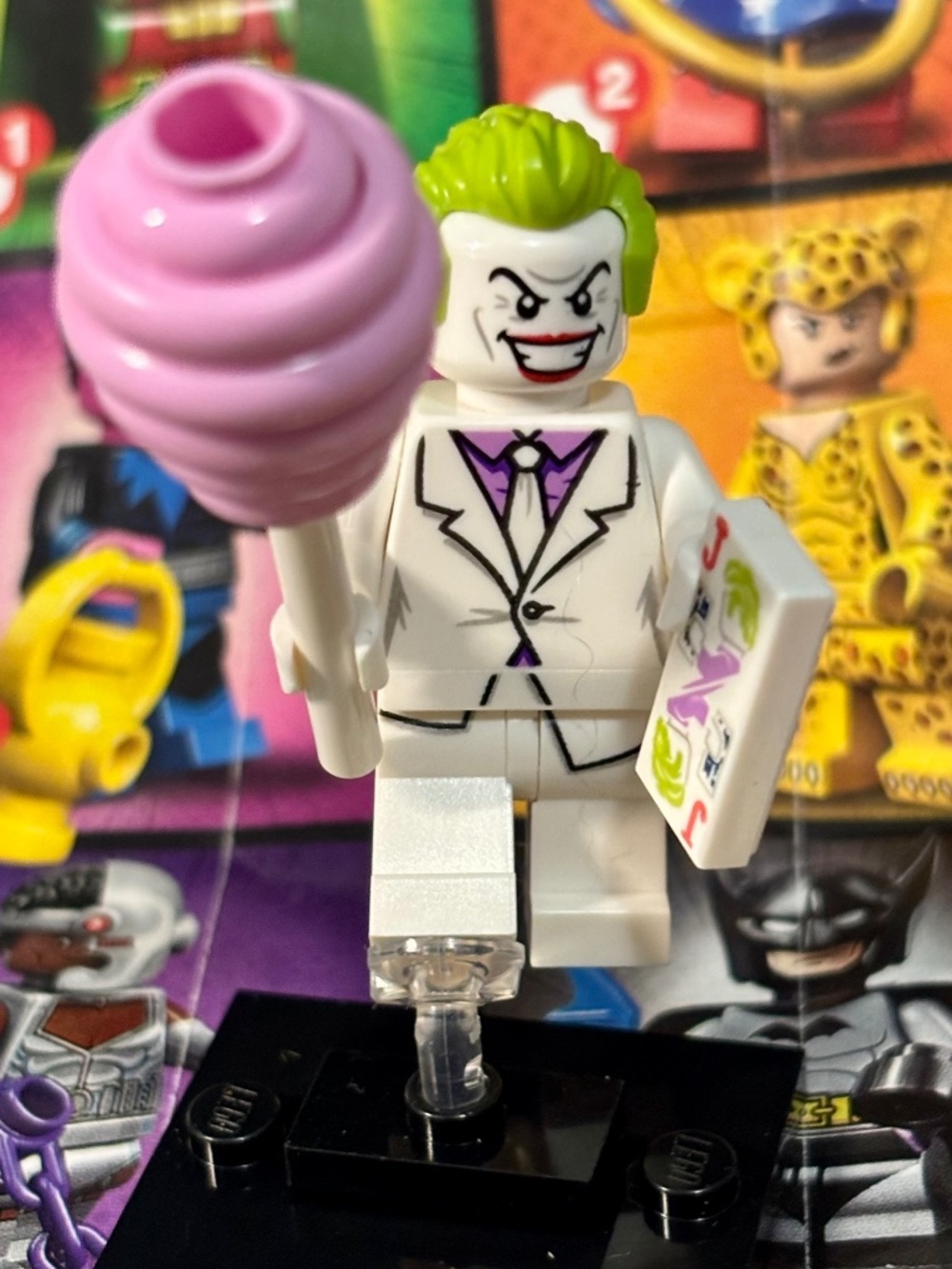 LEGO DC SUPER HEROES "The Joker" colsh13 With stand, pamphlet & accessories.